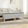 819509 vidaXL Side Tables 2 Pcs Concrete Grey 50x46x35 Cm Engineered Wood