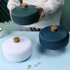 Food Platter Food Storage Tray with Lid 4 Compartment Snack Dried Fruit Candy Nut Serving Plates Tray