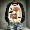 Damen Halloween Pullover Sweatshirt mit Aufdruck und süßem Design für die Feiertage