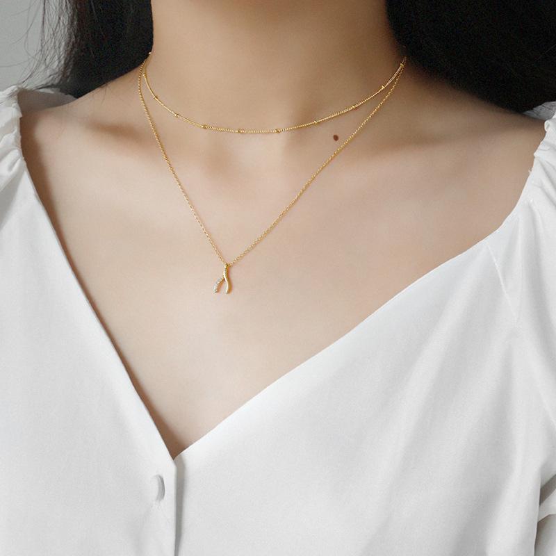 Short Collarbone Necklace Chain INS 