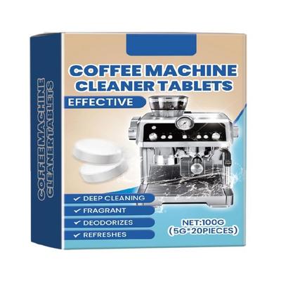 Biodegradables 20Piece Coffee Maker Cleansing Effervescents Tablets for Freshing Brew Every Time