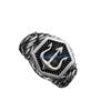 HX6F Poseidon Adjustable Rings Masculine Tridents Designs Alloy Gift For Him