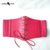 Women's Elastic Waist Belt Wide Leather Belt To Wear with Dress Women's Belt Black Waist Belt Women's Versatile Fashion Belt