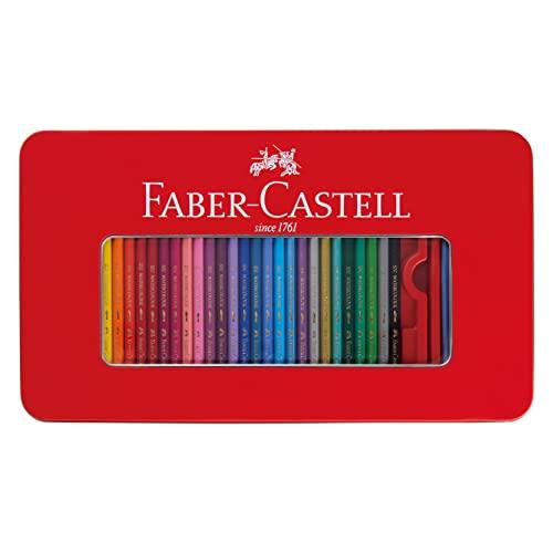 Акварельные цветные карандаши Shachihata Faber-Castell, плоская жестяная коробка, набор из 60 цветов, TFC-WCP/60C