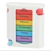 Weekly 28-Compartment Pill Organizer Box, Independent Drawers for Convenient Tablet Storage, PP Plastic.