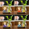 Creative Resin Monk Hydroponic Vase for Home and Office Decor