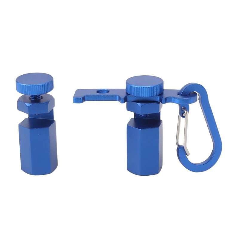 Stair Gauge Knob Aluminum Alloy Frame Square Stoppers Stair Gauge Knobs Stair Stringer Design Tool (Blue)