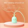 Interactive Electric Cat Toy USB Intelligent Rolling Ball Interactive Toys Funny Stick Silicone Rotate Mouse Tail Kitten Teaser