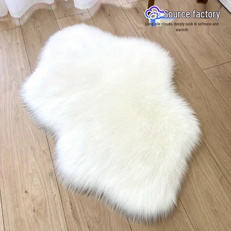 

Толстый ковер-облако из искусственной шерсти для спальни и гостиной 60x90 cm
