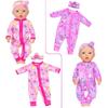 ZITA ELEMENT 5 Sets 14-18 Inch Baby Doll Clothes Outfits Casual Wear for 17 Inch Baby Doll Clothes 10 Pcs Doll Clothes and Accessories for 15 Inch