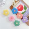 Ins Drip Glue Elegant Flower Air Cushion Mobile Phone Stand with Scalable Lazy Bracket For iPhone 17 Samsung Xiaomi Phone Mount