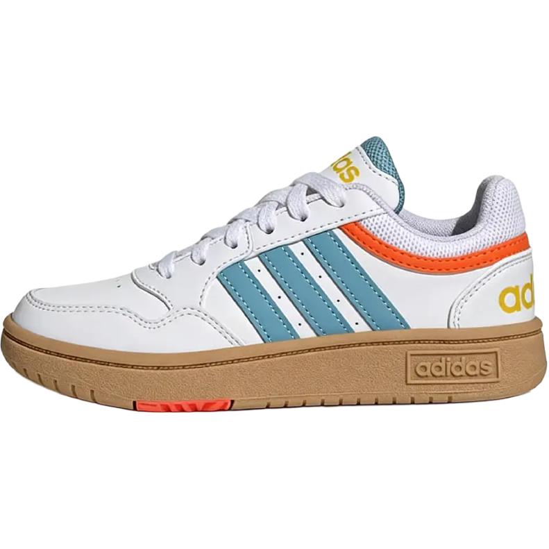 Adidas HOOPS Low top Kids Lifestyle Shoes White Blue Gold Kids  HP9047 36.5