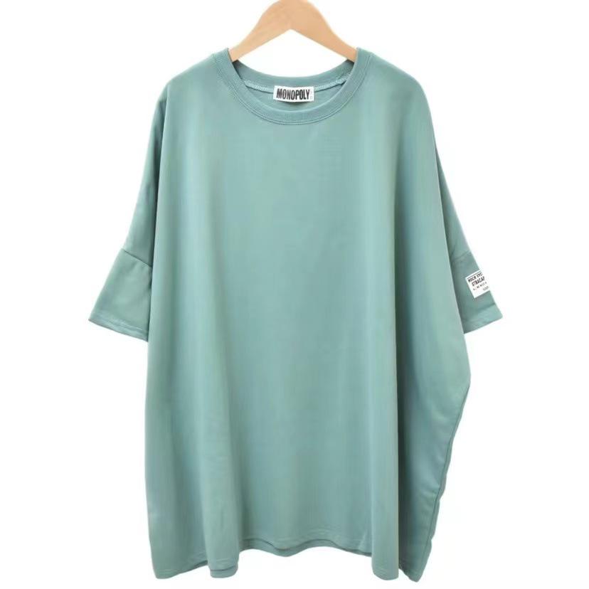 2023 Oversized Mid-Length Women's T-Shirt - Short Sleeve, Loose Fit, European Style