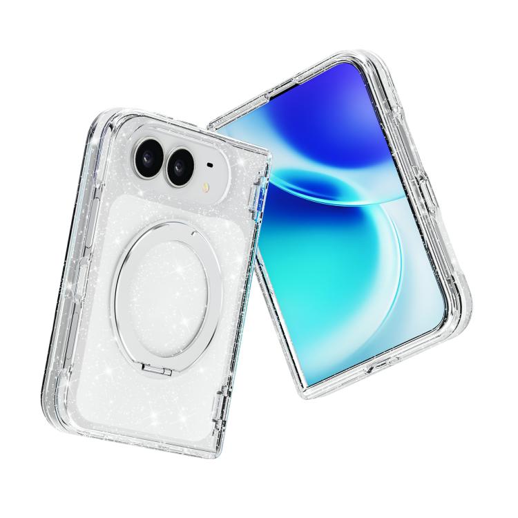 Terminator Style Glitter Powder Magnetic Holder Phone Case