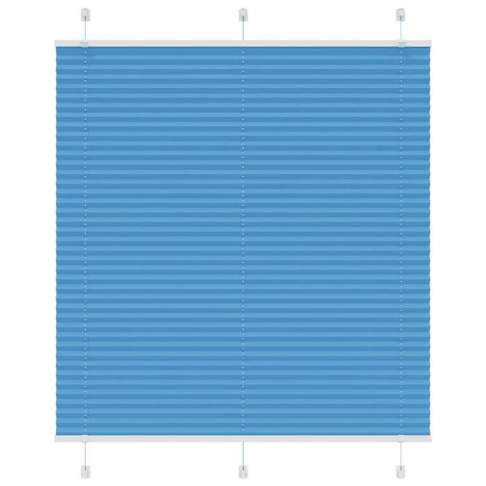 VidaXL Store Plissé Bleu 120x100 Cm Largeur Du Tissu 119,4cm Polyester, Store Plissé De Fenêtre, Store Accordéon, Store 4015181
