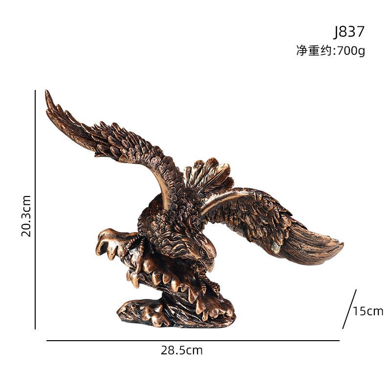 

Американский дом Roc Wings Eagle Decoration Гостиная Офисное украшение Подарок на новоселье Изделия из смолы Decoracion Para El Hogar