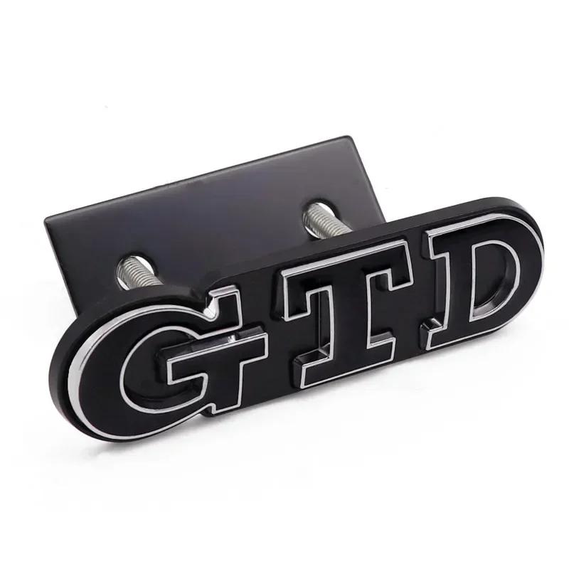 ankfz6 3D Metal Front Grille GTD Logo Emblem Rear Trunk Badge Stickers For Volkswagen VW Golf 2 4 5 6 7 R MK2 MK3 MK4 Car Accessories