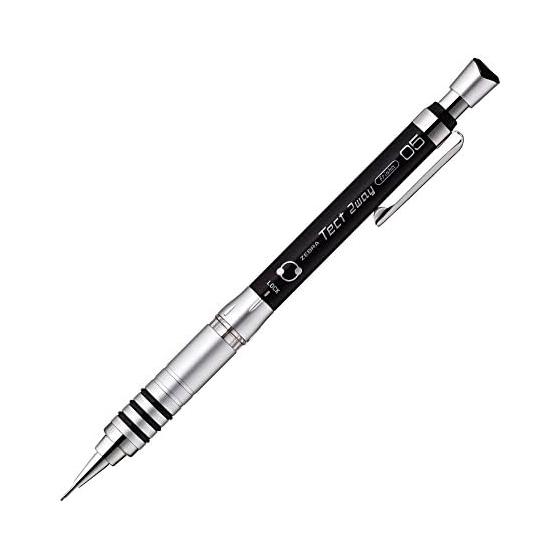 Zebra Sharp Pencil Tect 2-way 0.5 Black 10pcs B-MA41-BK, Shake-to-Advance Lead, Shake-Switchable Mechanism, Low Center of Gravity for Stable Writing,