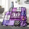 Celebrate your 40th birthday with blankets in various styles and made of comfortable materials for All Occasions Modern Suitable Relatives Y38