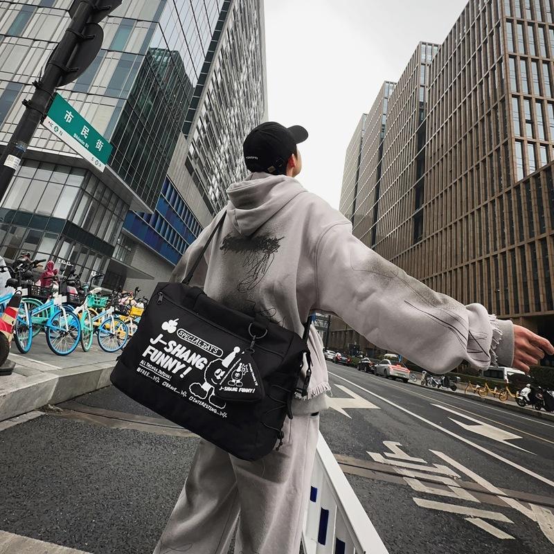 Travel bag Large capacity trendy cool unit price bag Portable business trip storage Luggage handbag Fitness training Lightweight