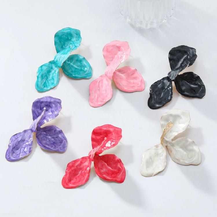 Elegant Flower Studs Earrings Fashion Ear Pendant Flower Ear Jewelry Waterproof Ear Studs Alloy Texture for Daily Party