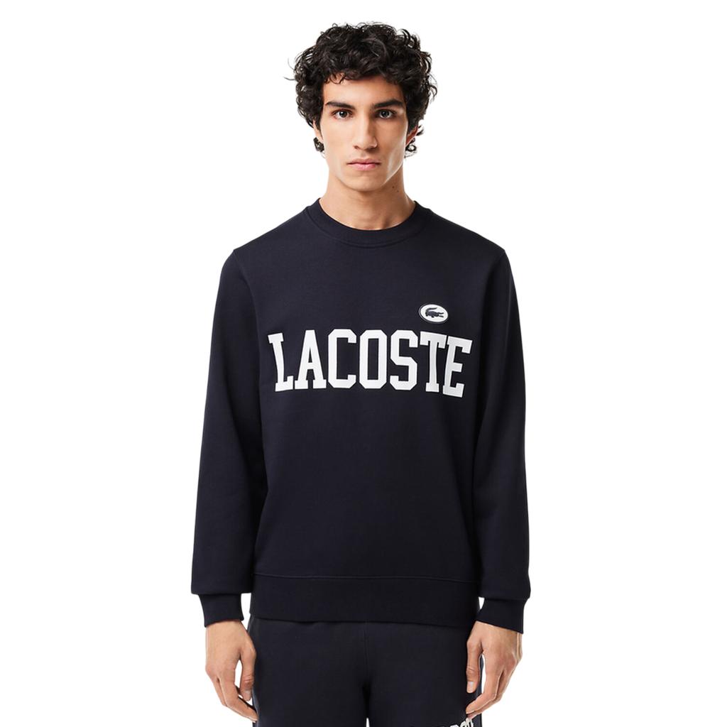 Lacoste Mens Flocked Fleece Sweatshirt