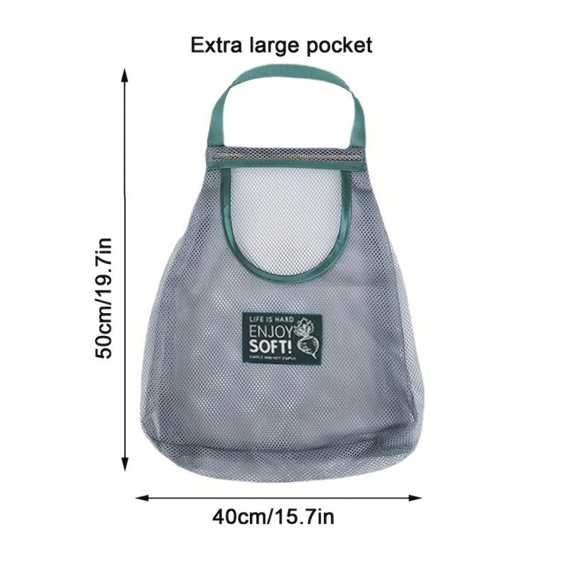 Durable & Strong Hanging Mesh Storage Bags - Perfect for Storing Garlic, Potatoes, and Onions!