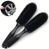 [Durable Tire Brush] Ergonomic Multi-Vehicle Tire Brush | Sparkling Finish, Easy Grip for Efficient, Safe Rim Cleaning - Durable