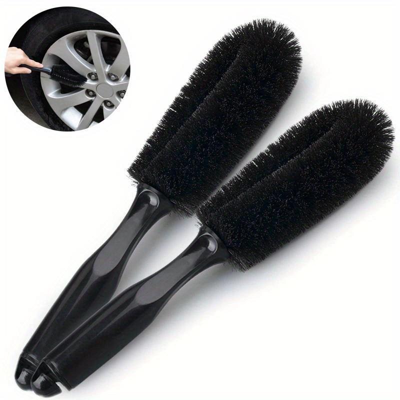[Durable Tire Brush] Ergonomic Multi-Vehicle Tire Brush | Sparkling Finish, Easy Grip for Efficient, Safe Rim Cleaning - Durable