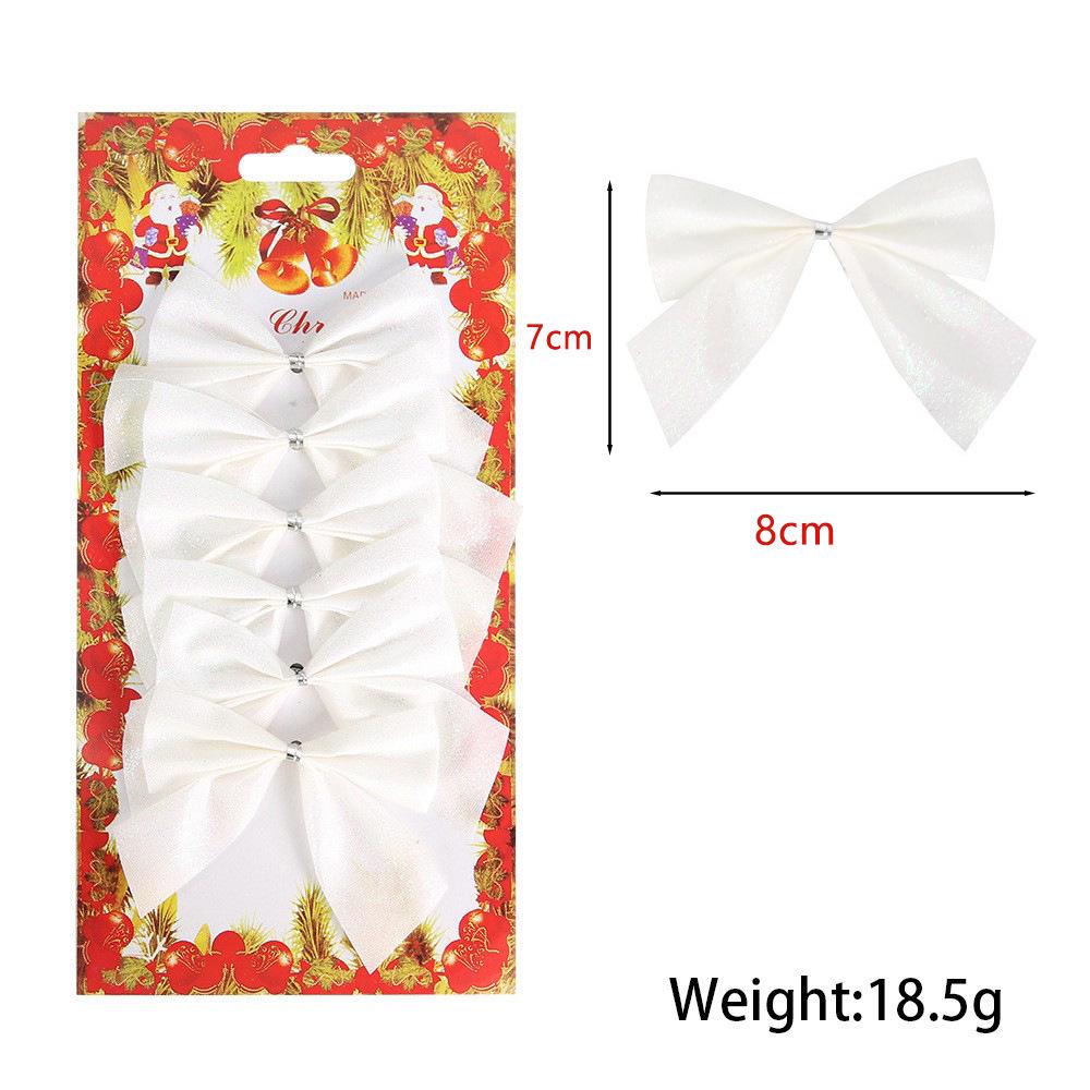 Christmas Bows Ornaments - Pack of 12 Holiday Decorations & Gifts