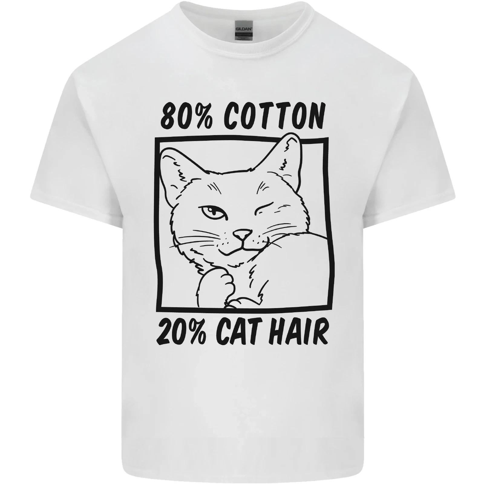 

Part Cotton Part Cat Hair Funny Kids T-Shirt Childrens 3XL