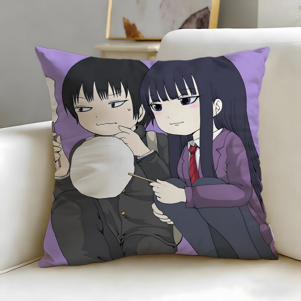 Classic Anime Hi Score Girl Cushion Cover Soft & Easy-Wash Pillow Case – Versatile for Couch, Bed, Travel and Office