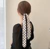 Classic French Silk Scarf: Retro Headband & Hair Ribbon for Women