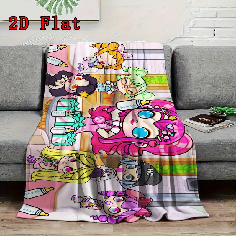 Mundo Avatar Personaje de Juego Patrón Plano 2D Manta de Franela Alta Calidad Todas las Estaciones Calidez y Comodidad Perfecta para Regalos de Navidad.