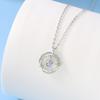 Moonstone Feather Pendant Necklace - Stylish Short Clavicle Chain for Women