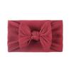 European & American Soft Jacquard Nylon Baby Bow Headband - Skin-Friendly for Girls