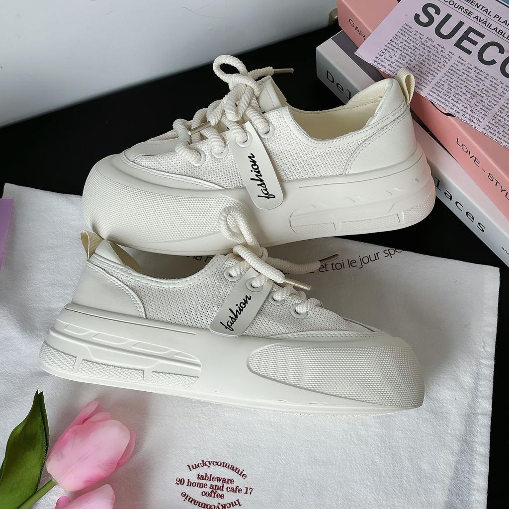 Summer New Ugly Cute Big Head Bread Shoes Women's Shoes Platform Heightening Versatile Casual Board Shoes