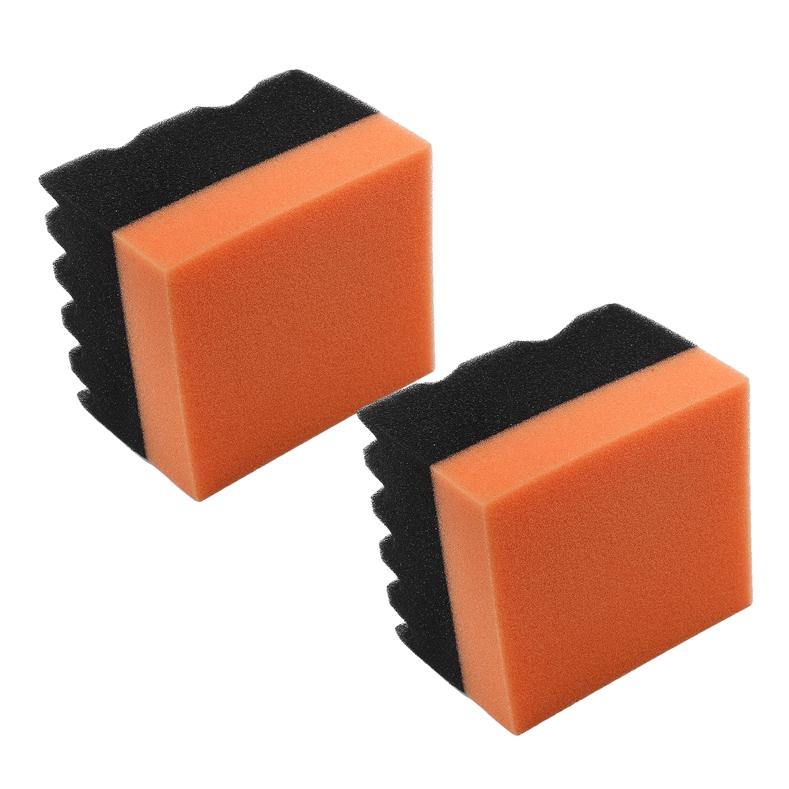 2Pcs Car Tire Shine Applicator Pads Auto Wheel Wax Detailing Cleaning Sponge Tire Shinning Tools