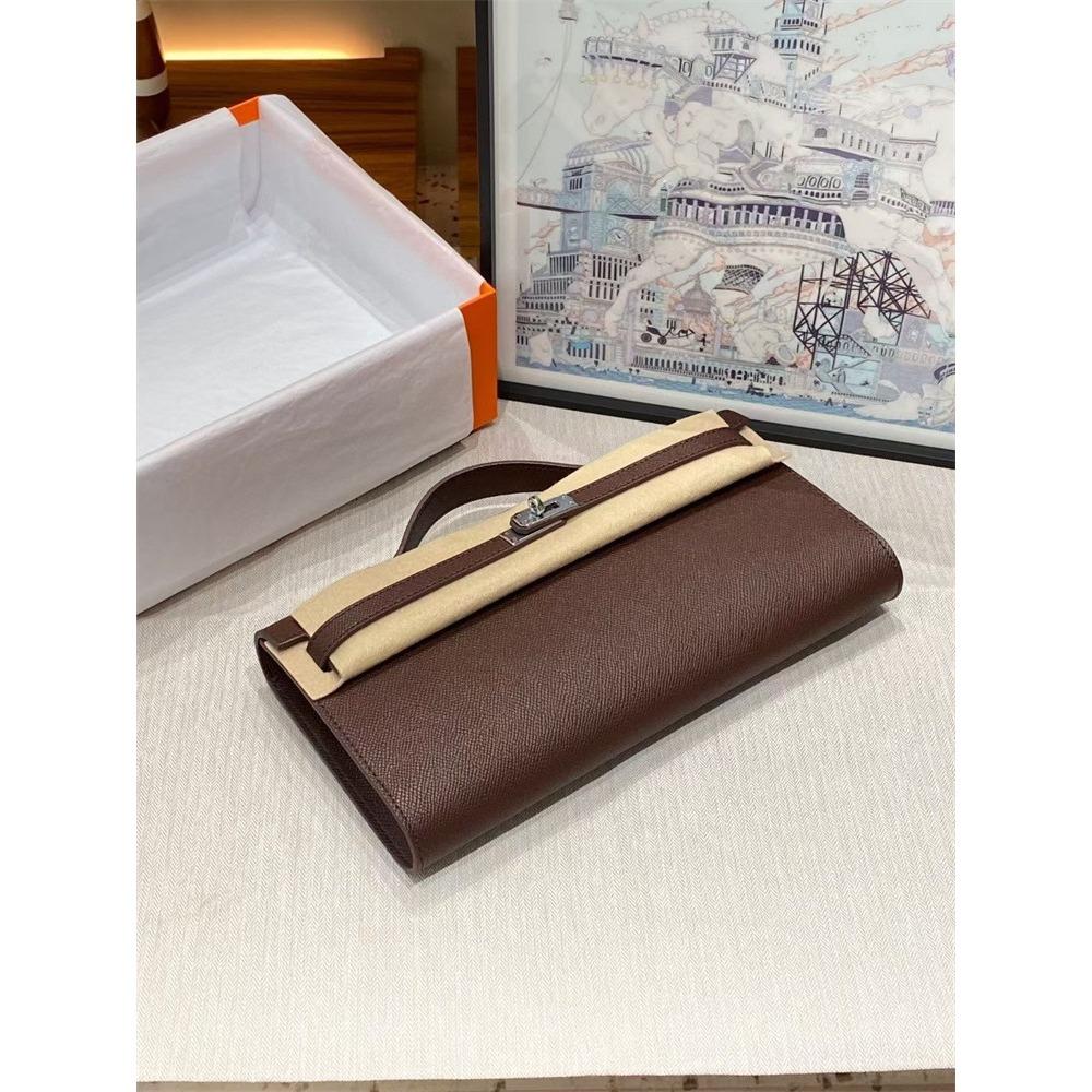 Nová dlouhá KL spojková taška vzor dlaně hovězí kůže vzor aligátora hovězí kůže taška pod paži taška přes rameno dámská taška trend