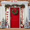 2pcs Christmas & Halloween Large Door Banner 12x70.8in