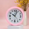 Student Alarm Clock Stylish Simple Plastic Round Simple Clock Bedroom Bedside Mute Electronic Alarm Digital Clock