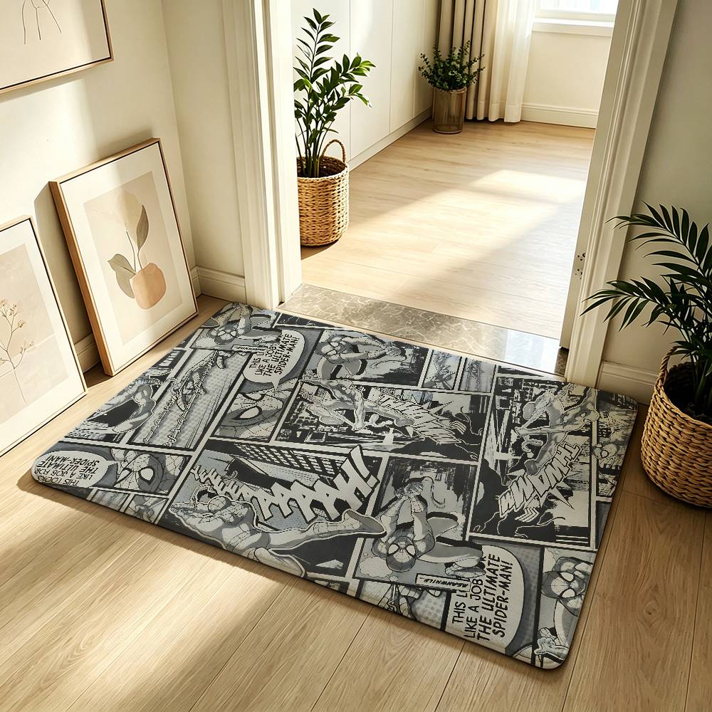 Movie-S-spider-manS Classic Carpet Bathroom Anti-slip Mat Door Mat Home Decoration Mat Entrance Door Mat Scratch-resistant Mat