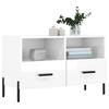 VidaXL Meuble TV Blanc brillant 80x36x50 cm Bois d'ingénierie 828982