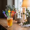 Creative Animal Shaped Drinking Straws Fruit Ice Cream Design PET Safe Plastic Cartoon Straws Suitable for Holiday and Everyday Use