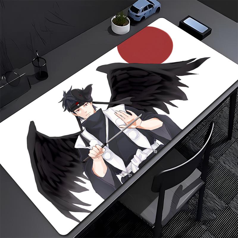 Mouse Pad Large Naruto Shisui Uchiha Anti-Slip Rubber Gaming MousePad Durable Desk Pad for Office and Gaming PC carpet Mousepad
