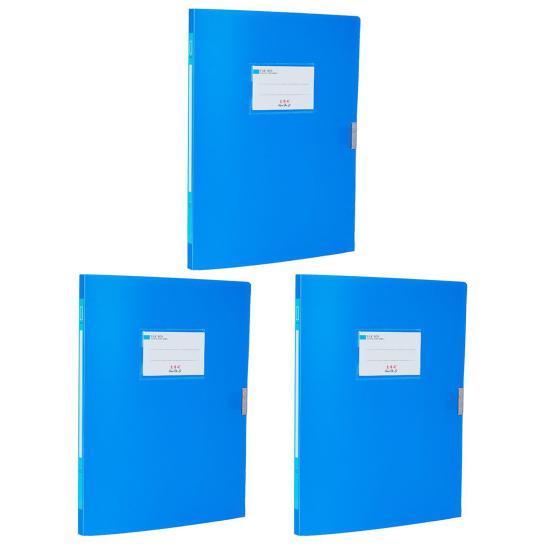 3 Pcs Polypropylene File Folder A4 Letter Size Document Holder Plastic Paper File Folder for School Office Business Home