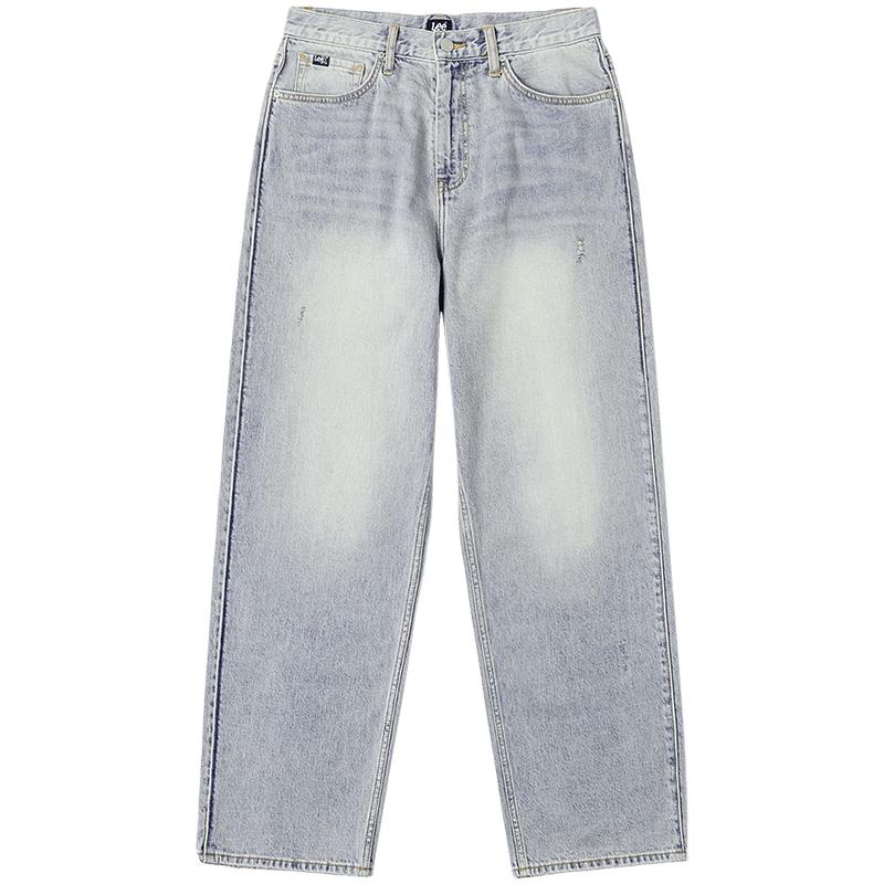 Lee Men s Relaxed Tapered Fit Washed Denim Jeans 36