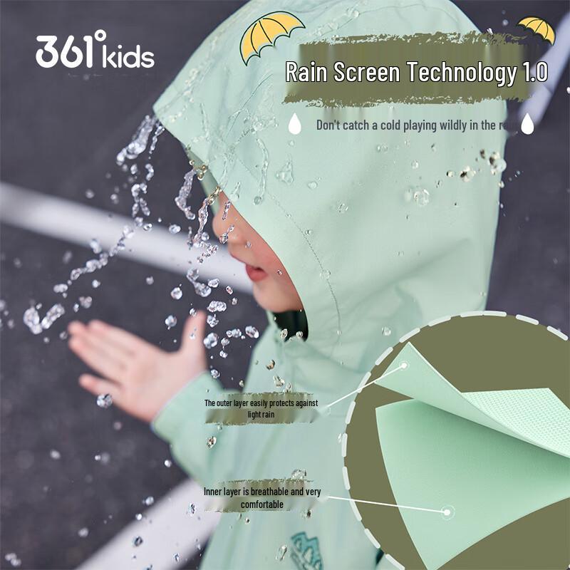 361° Toddler Boys  Waterproof Color-Block Jacket 120cm