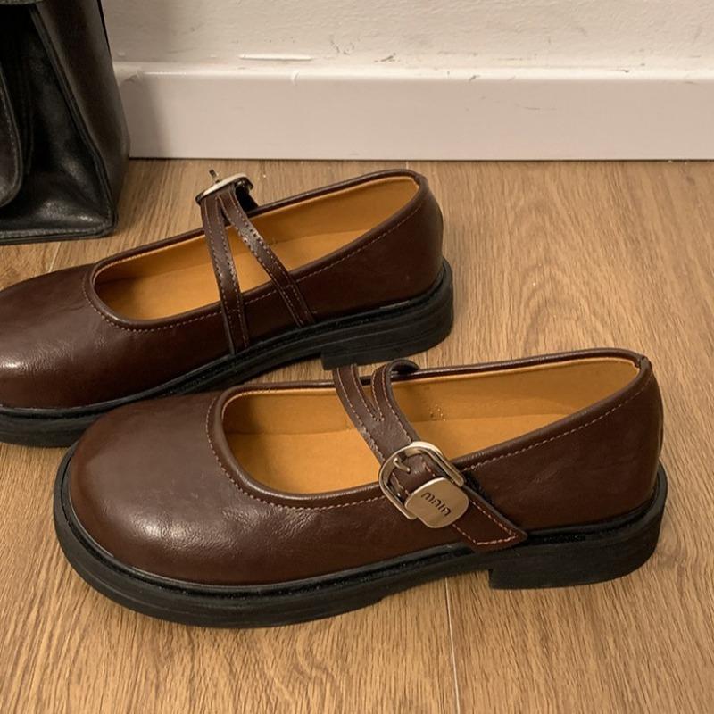 

New Retro Flat Single Shoes 35 чорний