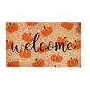 Fall Door Mat,Pumpkin Welcome Doormats Natural Coir Mats Non Front Door Rugs For Thanksgiving Decorative Entrance Porch Outdoors